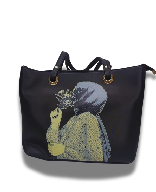 Silent Bloom Graphic Tote
